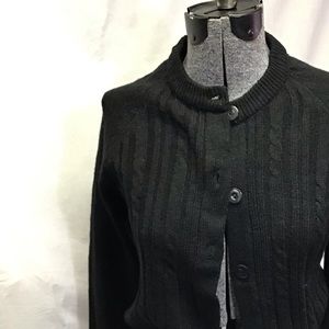 Vintage Cabled Button-Down Cardigan